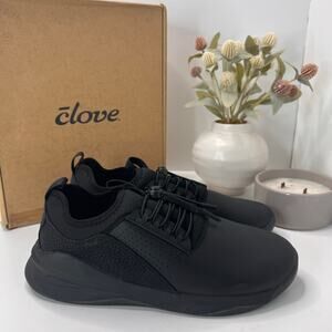 Clove All Black Classic Sneaker Nursing Healthcare Shoes Women's W10.5/M9